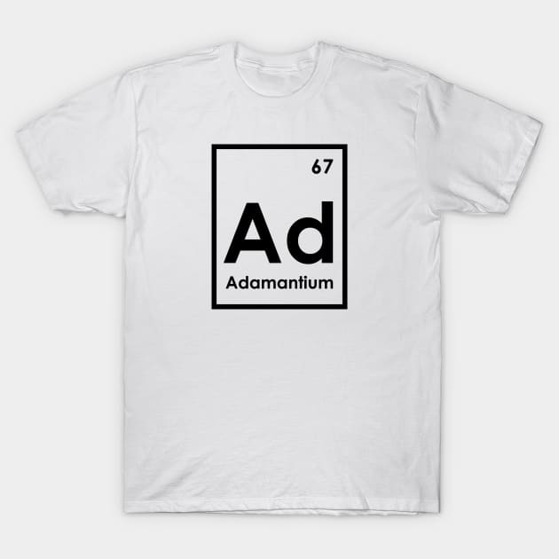 Adamantium - A Marvel Element T-Shirt by artsylab